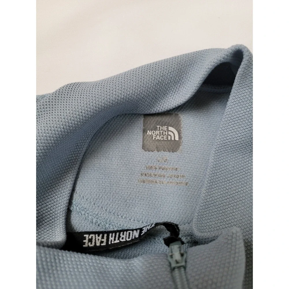 The North Face Mens‎ Blue Vapor Wick 1/4 Zip Blue Pullover Shirt Size Large